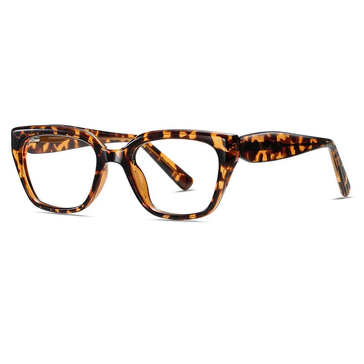 Yimaruili Women's Full Rim Square Cat Eye Tr 90 Alloy Eyeglasses 70314