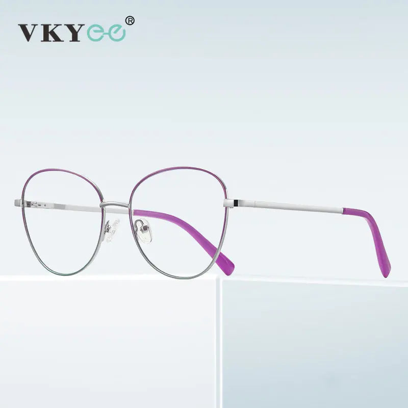 Vicky Unisex Full Rim Oval Stainless Steel Reading Glasses 3091 Reading Glasses Vicky   