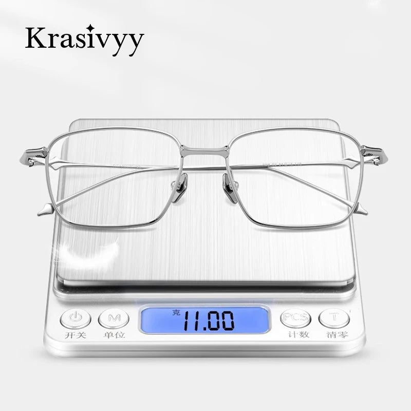 Krasivyy Women's Full Rim Oval Square Titanium Eyeglasses 44300 Full Rim Krasivyy   