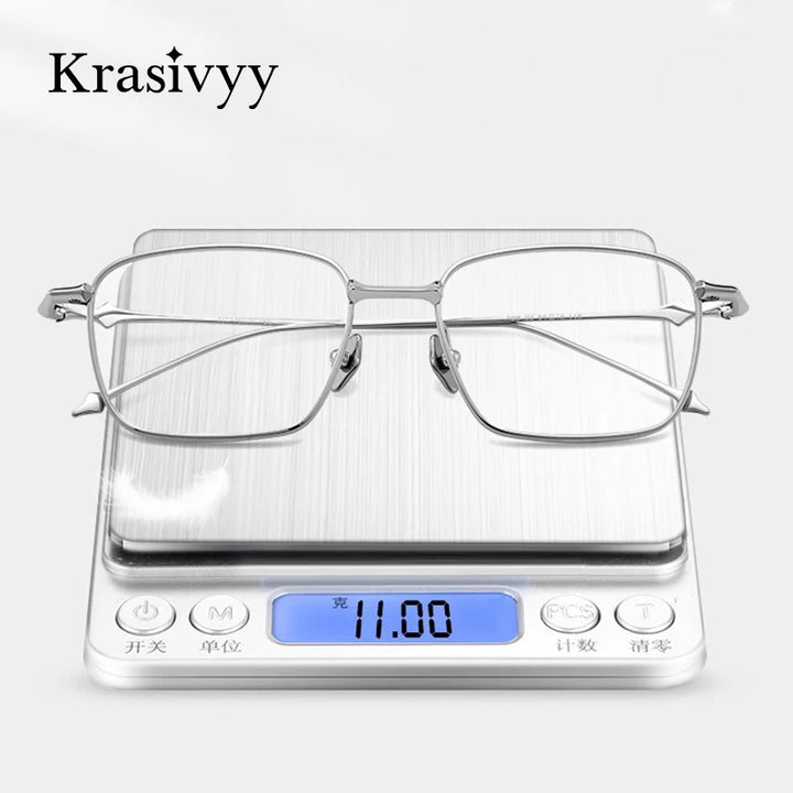 Krasivyy Women's Full Rim Oval Square Titanium Eyeglasses 44300 Full Rim Krasivyy   