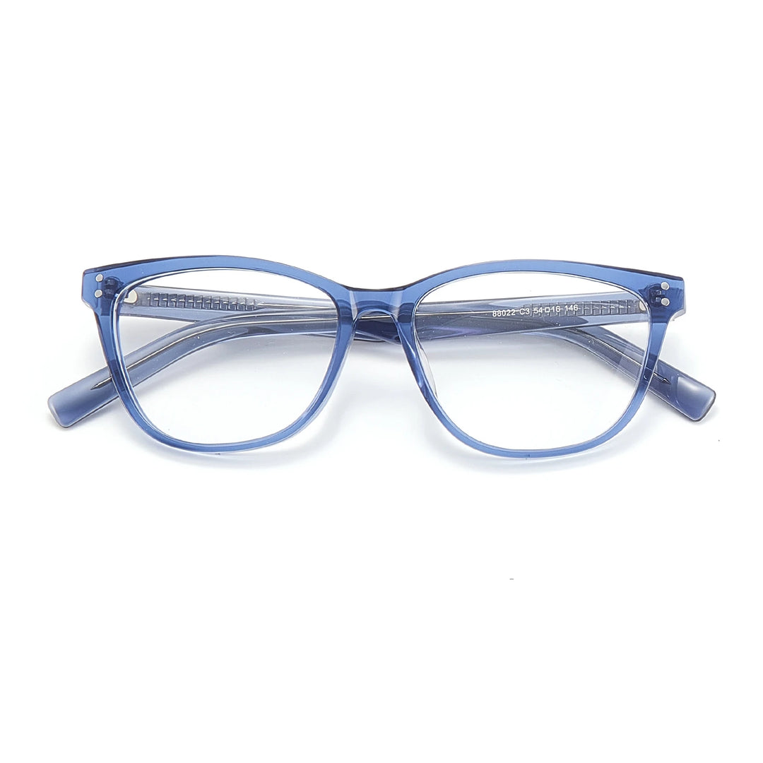 Yimaruili Women's Full Rim Square Cat Eye Acetate Eyeglasses 88022