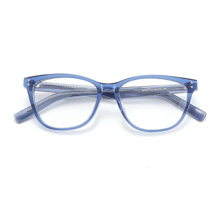 Yimaruili Women's Full Rim Square Cat Eye Acetate Eyeglasses 88022
