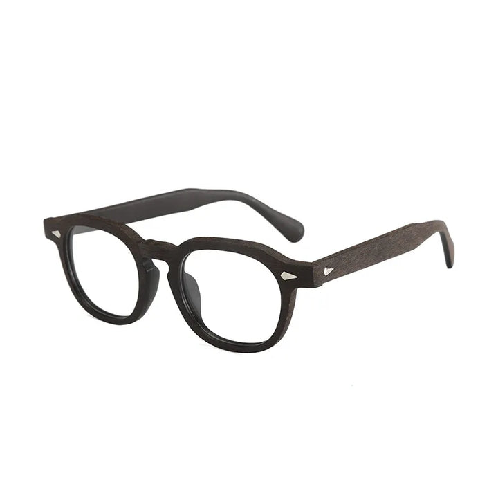Momoja Unisex Full Rim Flat Top Square Acetate Eyeglasses 78183