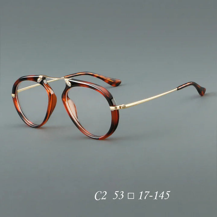 CCspace Unisex Full Rim Oval Double Bridge Tr 90 Alloy Reading Glasses 312028