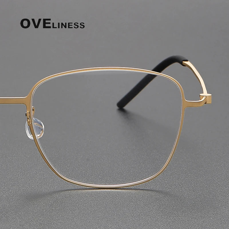 Oveliness Women's Full Rim Square Titanium Eyeglasses 5530 Full Rim Oveliness   