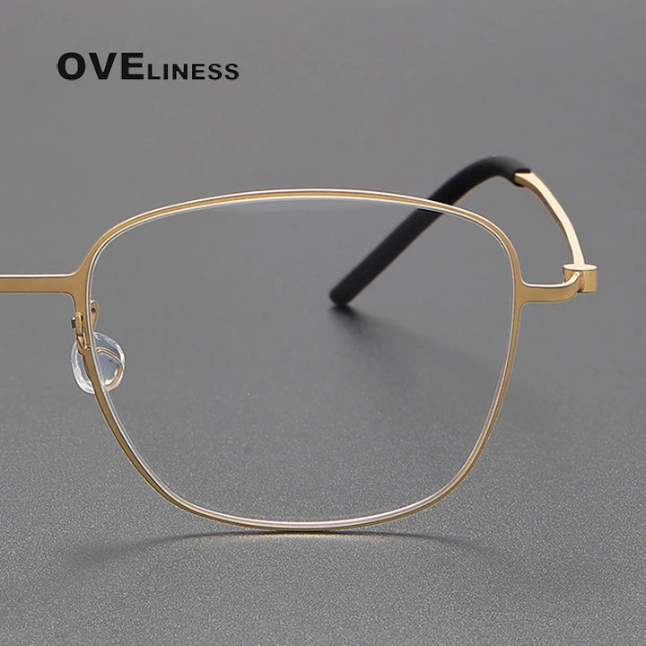 Oveliness Women's Full Rim Square Titanium Eyeglasses 5530 Full Rim Oveliness   