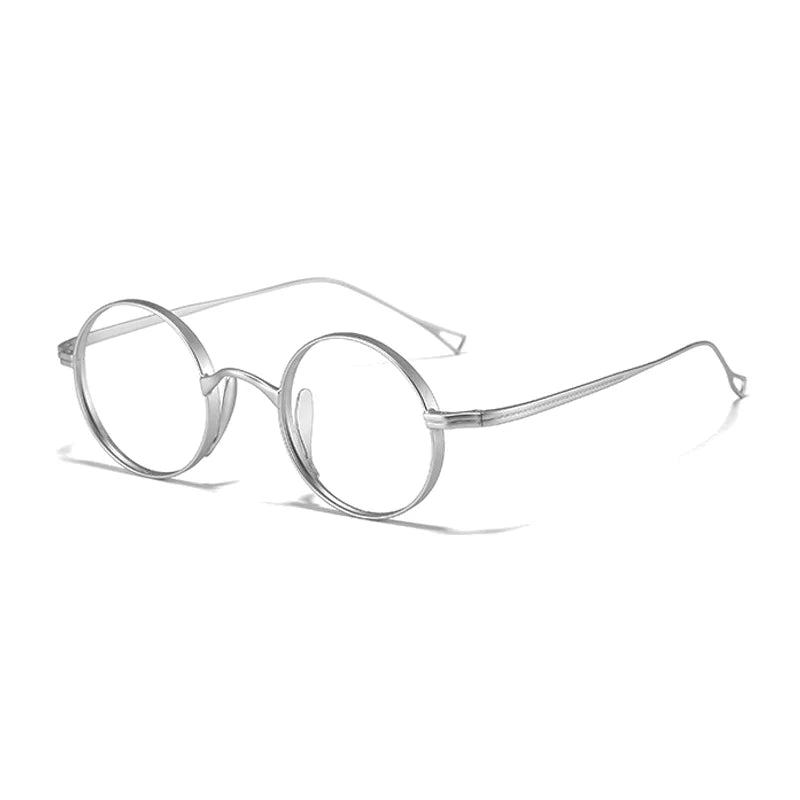 Ralferty Unisex Full Rim Round Titanium Prescription Eyeglasses X10518 - view 9
