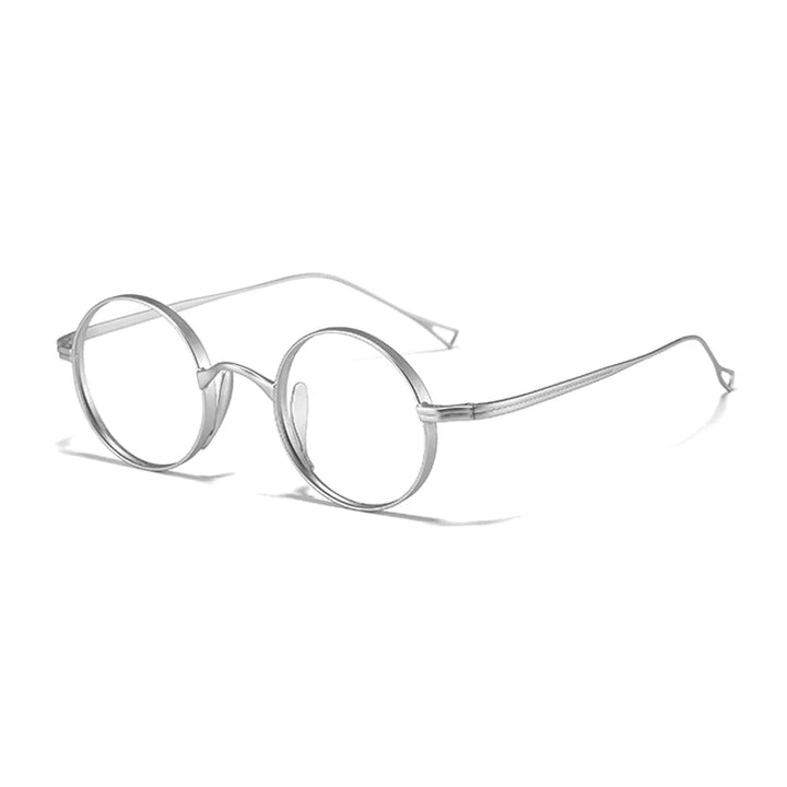 Ralferty Unisex Full Rim Round Titanium Prescription Eyeglasses X10518 - view 9