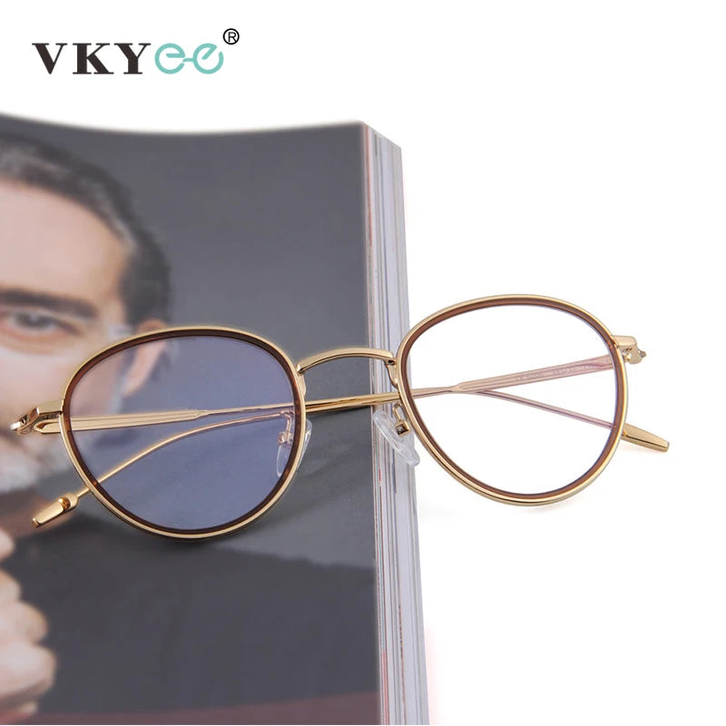 Vicky Women's Full Rim Oval Round Alloy Acetate Reading Glasses 6206 Reading Glasses Vicky