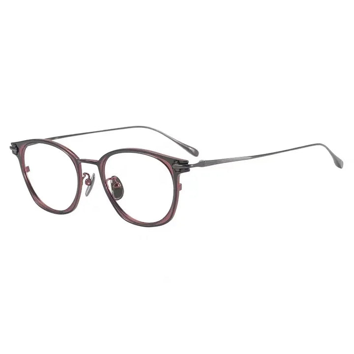 Aimee Unisex Full Rim Round Titanium Acetate Eyeglasses 102125 Full Rim Aimee   