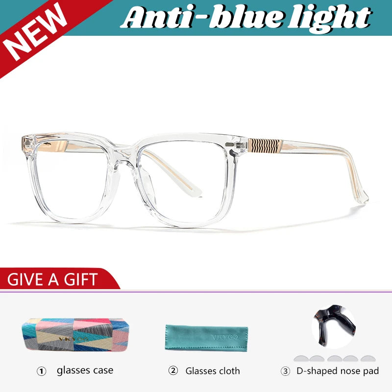Vicky Unisex Full Rim Square Tr 90 Alloy Reading Glasses 360030