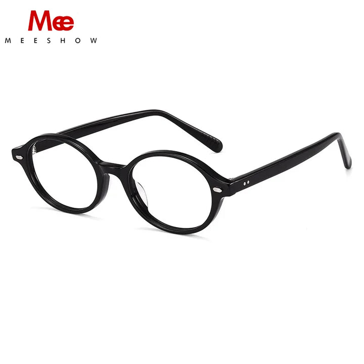 Meeshow Women's Full Rim Oval Round Acetate Eyeglasses 62023
