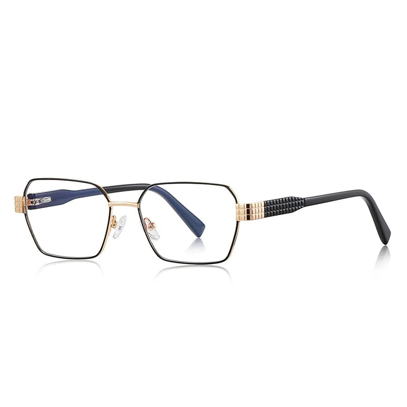 CCspace Women's Full Rim Polygon Square Tr 90 Alloy Reading Glasses 311240