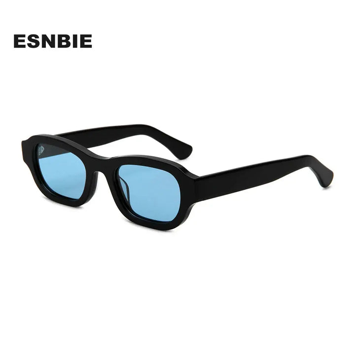 Esnbie 230441 Unisex Full Rim Square Thick Acetate Sunglasses FuzWeb