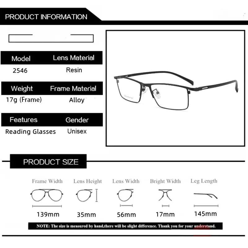 Kocolior 254600 Unisex full Rim Square Brow Line Titanium Frames FuzWeb