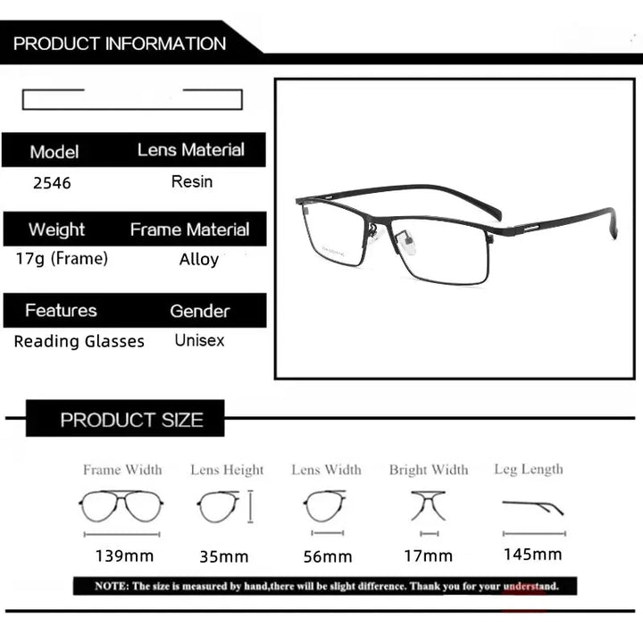 Kocolior 254600 Unisex full Rim Square Brow Line Titanium Frames FuzWeb