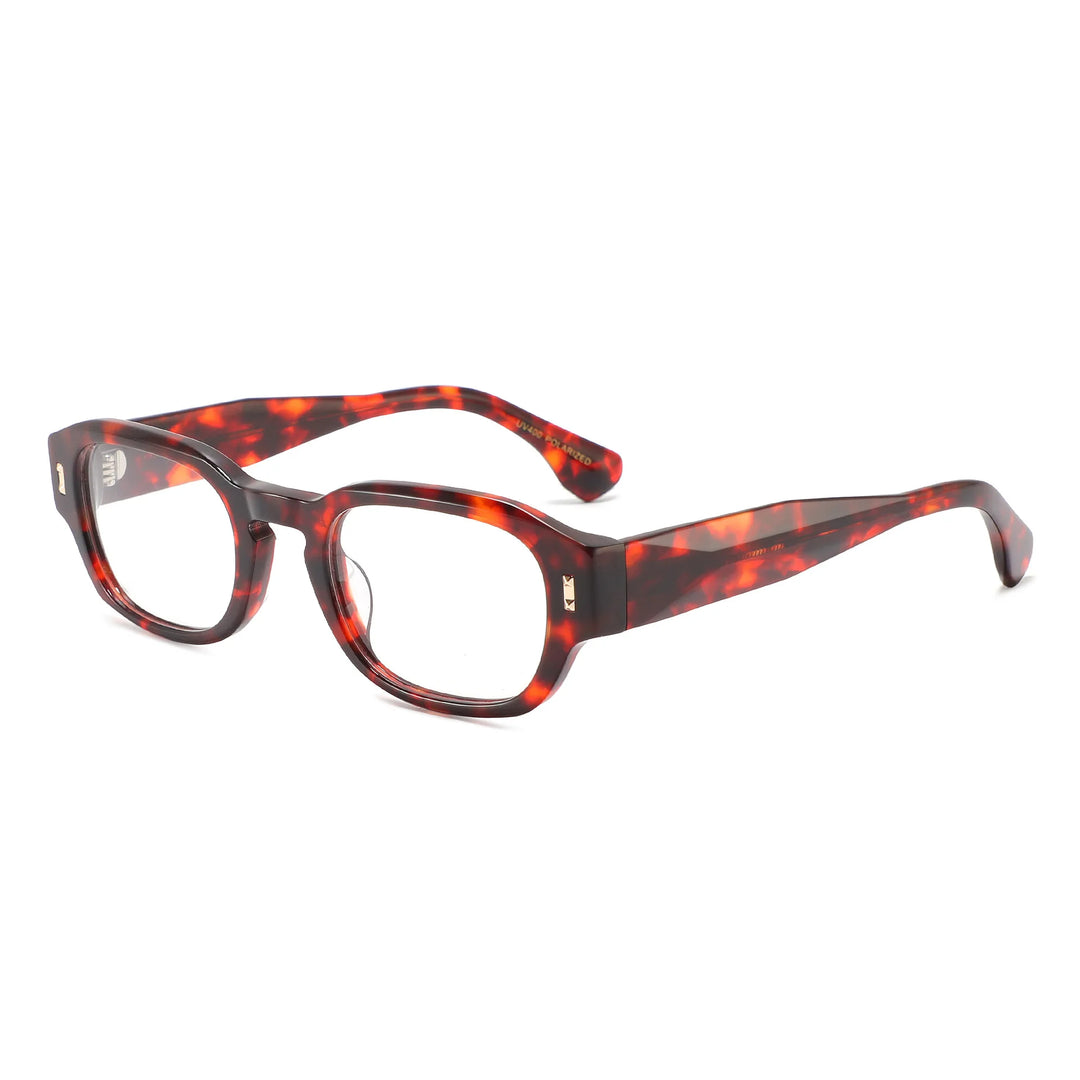 Xbora Unisex Full Rim Round Acetate Eyeglasses 8628 — view 3 | Xbora at FuzWeb