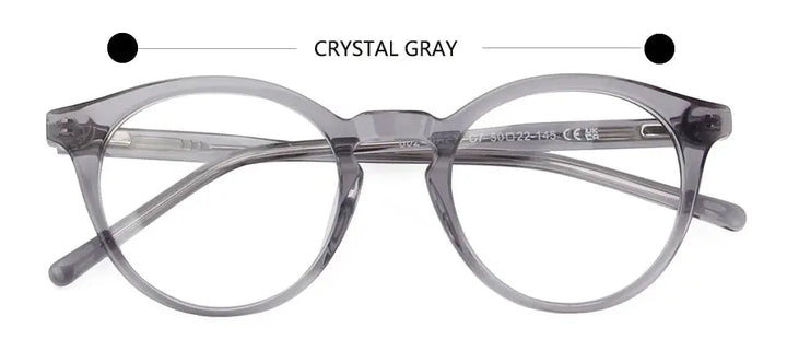 Esnbie 602216 Unisex Full Rim Acetate Round Frames FuzWeb