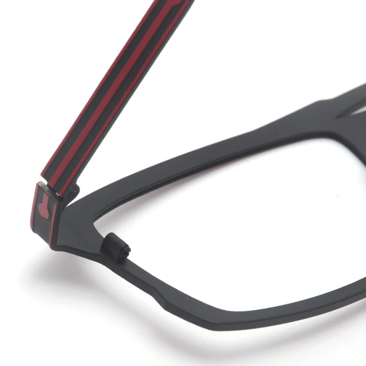 Muzz 8582 men's rectangle pure titanium prescription eyeglasses — view 11