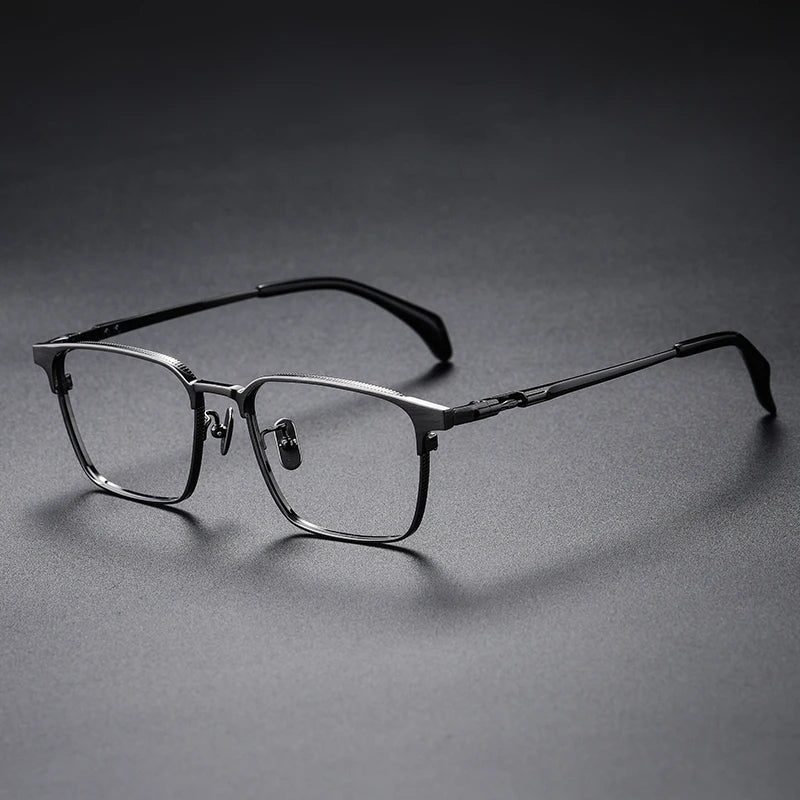 Muzz 07527 men's pure titanium prescription eyeglasses — view 3