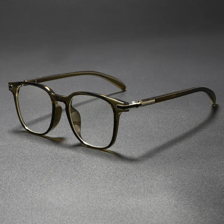 Xbora Unisex Full Rim Square Oval Tr 90 Alloy Eyeglasses 86015