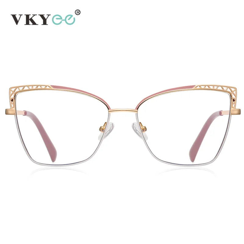 Vicky Women's Full Rim Square Alloy Reading Glasses 3106 Reading Glasses Vicky   