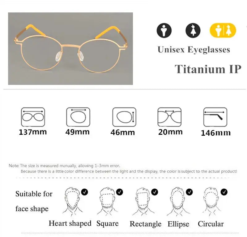 Bobbie 494620 Women’s Screwless Full Rim Round Titanium Frames — view 2 | Bobbie at FuzWeb