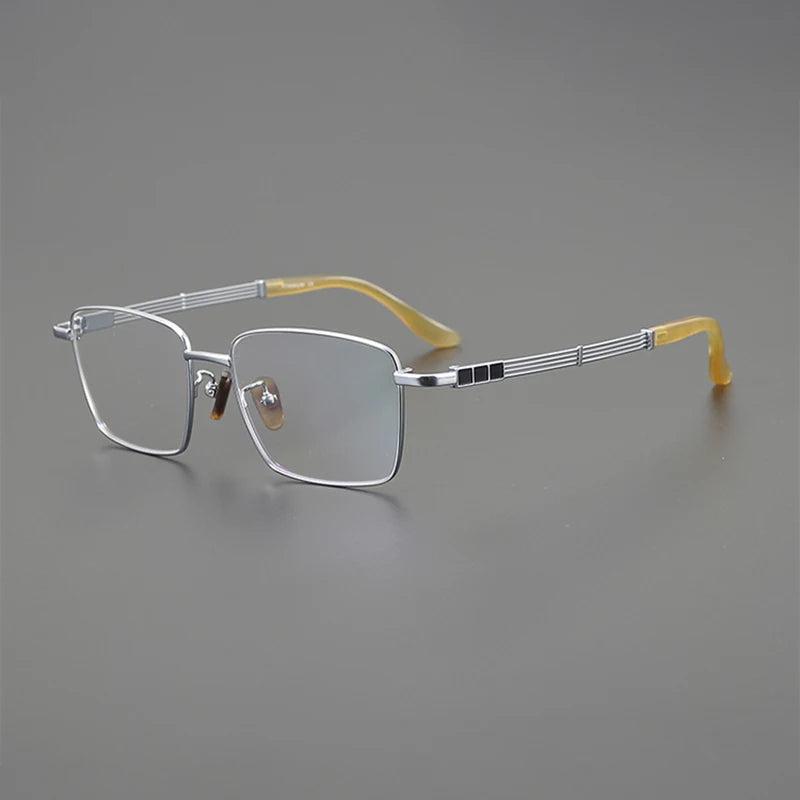 Nobler Unisex Full Rim Big Square Titanium Eyeglasses 77115 Full Rim Nobler C4  