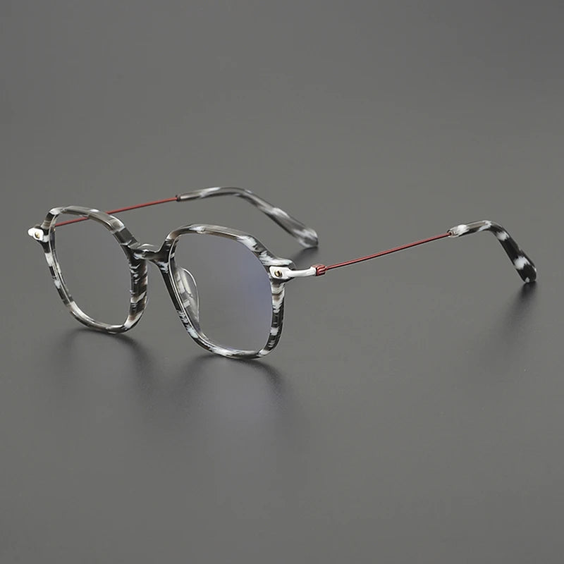 Nobler Unisex Full Rim Irregular Square Titanium Eyeglasses 48300