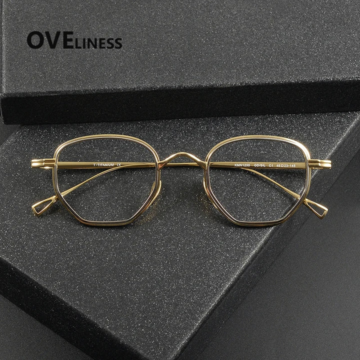Oveliness Unisex Full Rim Square Titanium Eyeglasses 641235