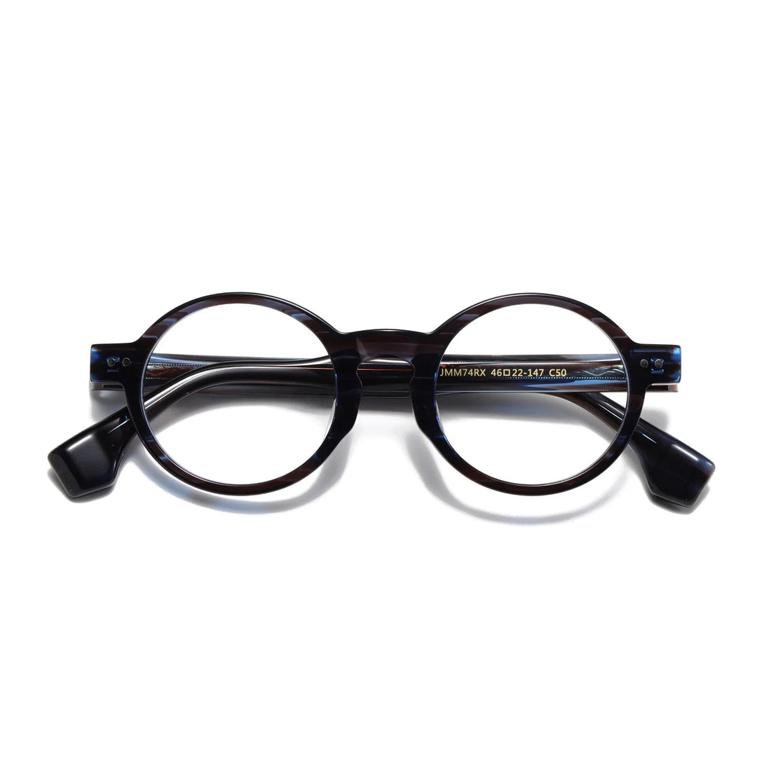 Aror Women's Full Rim Oval Round Thick Acetate Temple Eyeglasses 19574