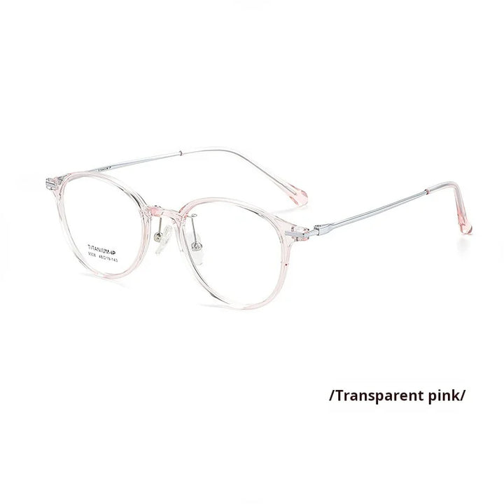 Momoja Women's Full Rim Oval Round Tr 90 Titanium Eyeglasses 739308