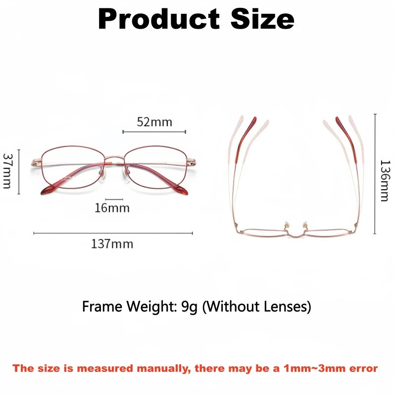 Yimaruili Unisex Full Rim Oval Pure Titanium Eyeglasses C7023 — view 2 | Yimaruili at FuzWeb