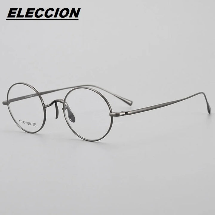 Eleccion Women's Full Rim Round Titanium Eyeglasses 41248