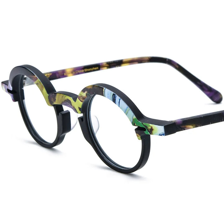 Nobler Women's Full Rim Round Oval Acetate Eyeglasses 319398