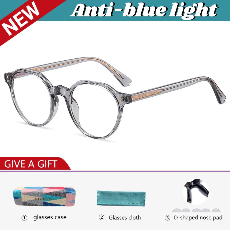 Vicky Women's Full Rim Flat Top Oval Tr 90 Titanium Reading Glasses 20849