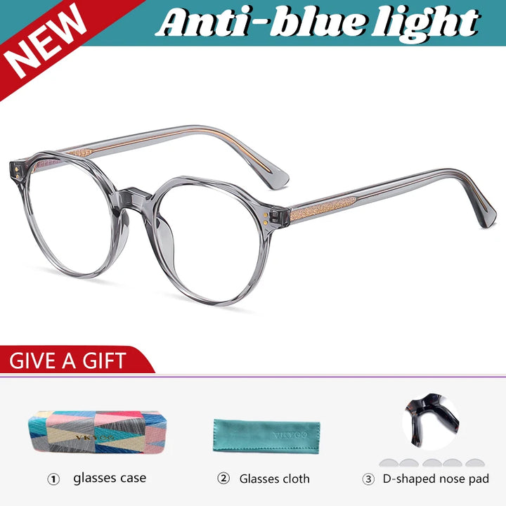 Vicky Women's Full Rim Flat Top Oval Tr 90 Titanium Reading Glasses 20849