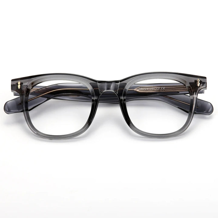 Muzz Unisex Full Rim Oval Square Thick Acetate Eyeglasses 48639