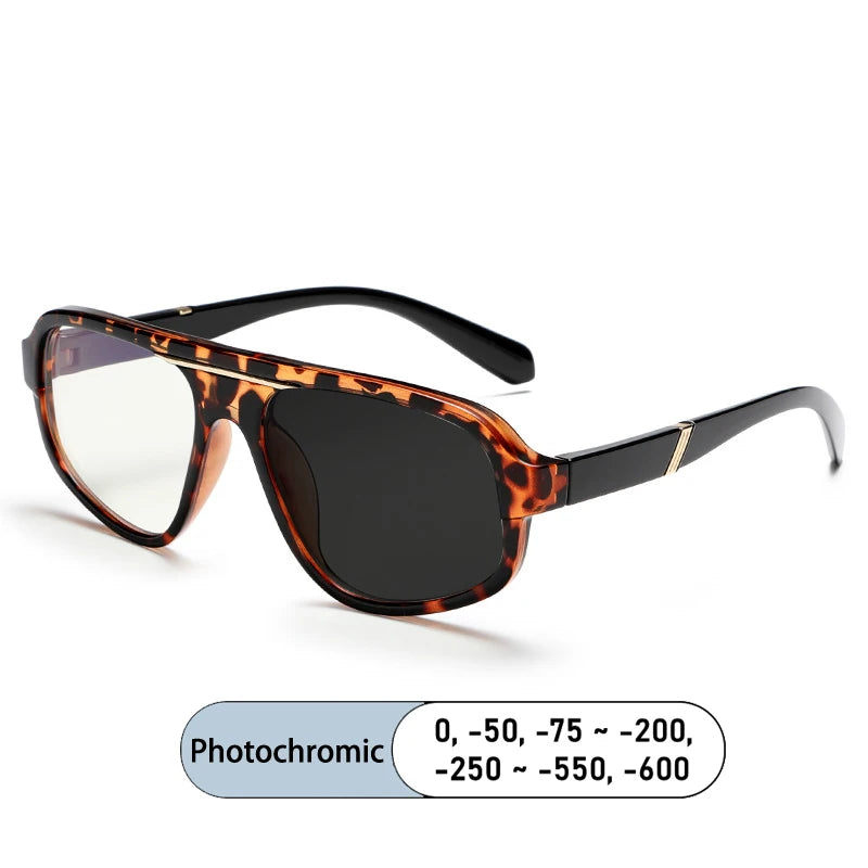 Kocolior Unisex Full Rim Square Tr 90 Photochromic Reading Glasses 627040