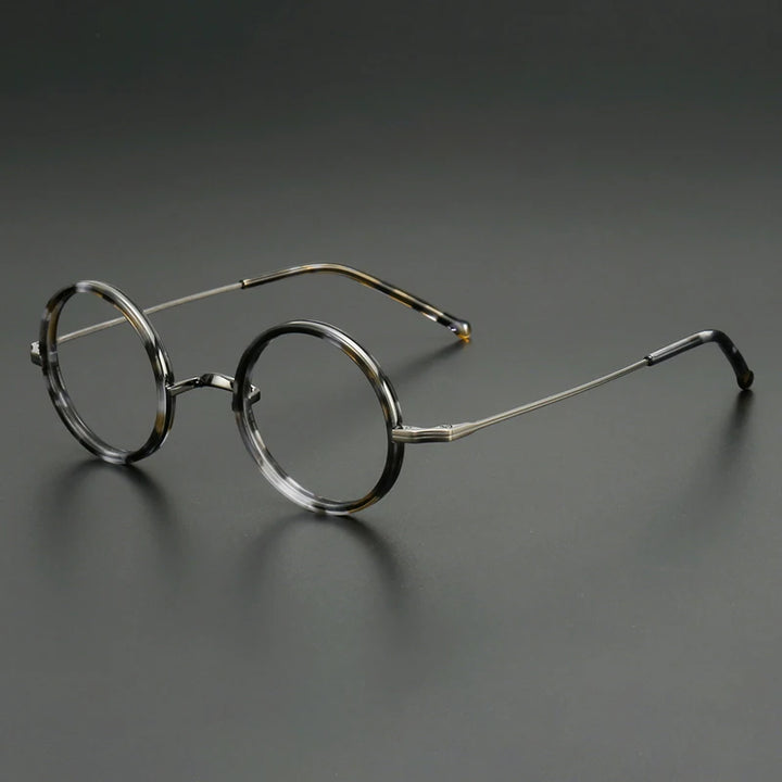 Aror Women's Full Rim Round Acetate Titanium Eyeglasses 689003