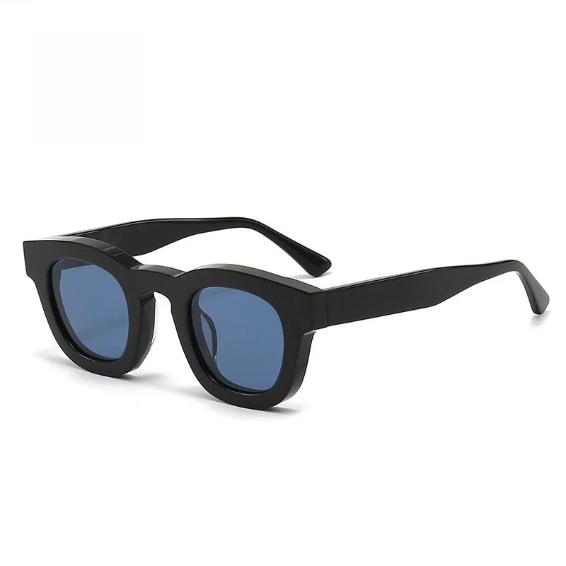 Black Mask Unisex Full Rim Cat Eye Acetate Sunglasses 393146 Full Rim Black Mask C3 As Shown 