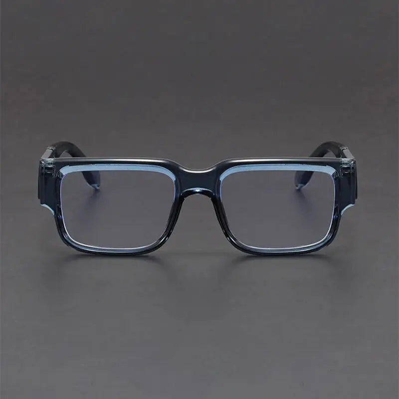 Kocolior 107400 Unisex Full Rim Flat Top Square Acetate Fibre Frames FuzWeb
