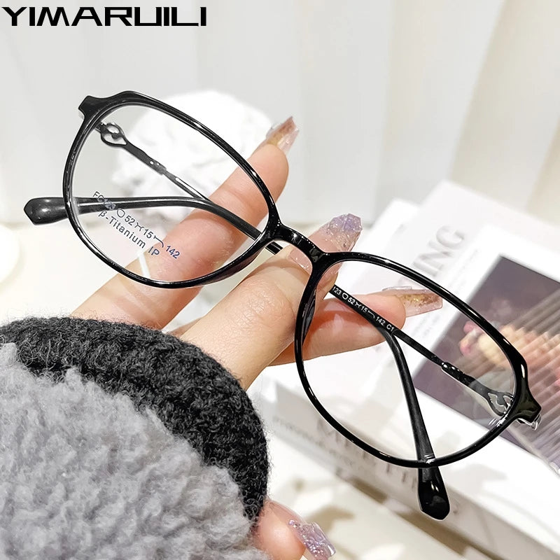 Yimaruli Women's Small Full Rim Cat Eye Square Alloy Eyeglasses F123x Full Rim Yimaruili Eyeglasses   