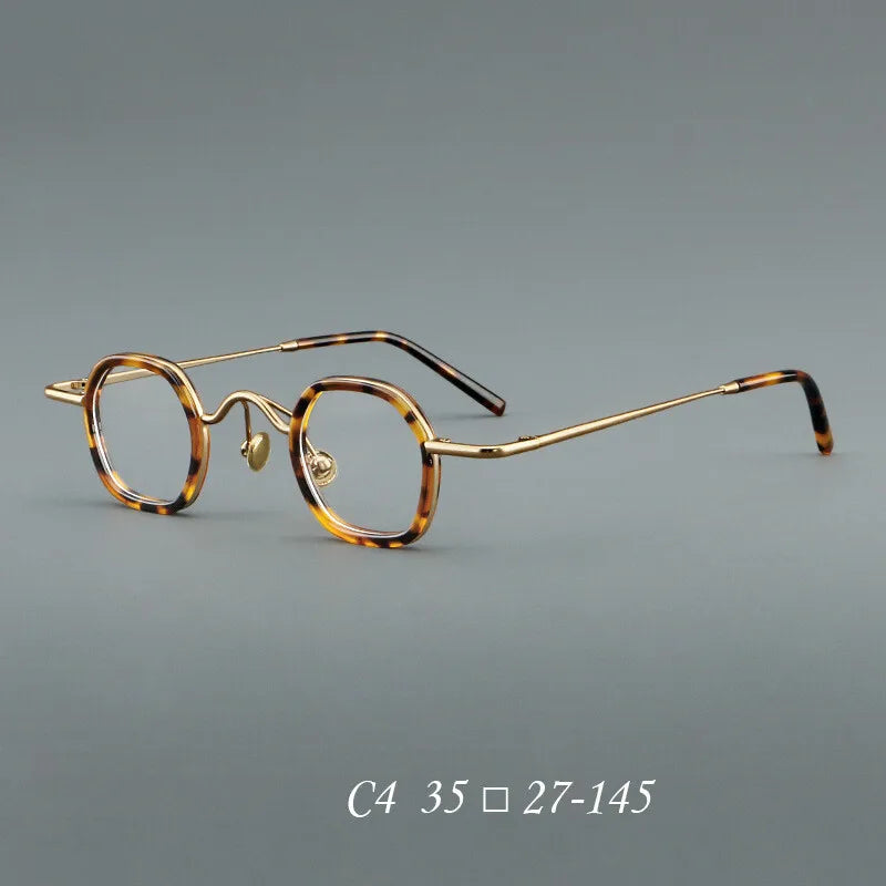CCspace Women's Full Rim Round Acetate Alloy Reading Glasses 310888