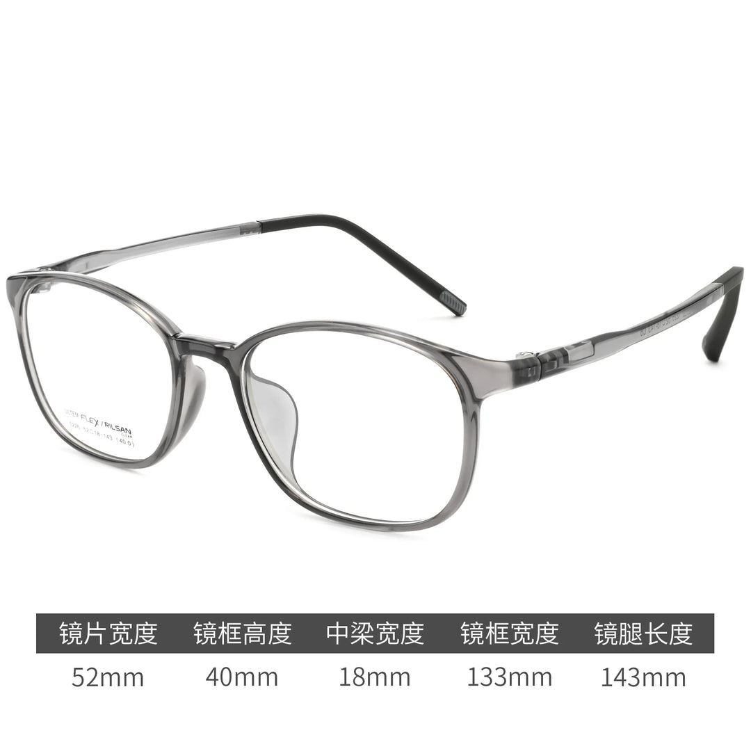 Gmei Optical 1226LS women's square TR90 prescription eyeglasses — view 3