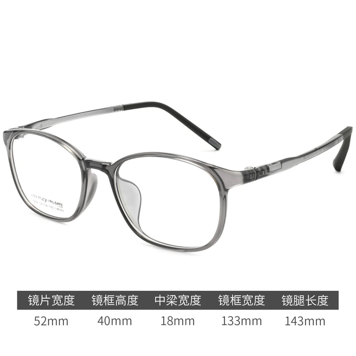 Gmei Optical 1226LS women's square TR90 prescription eyeglasses — view 3