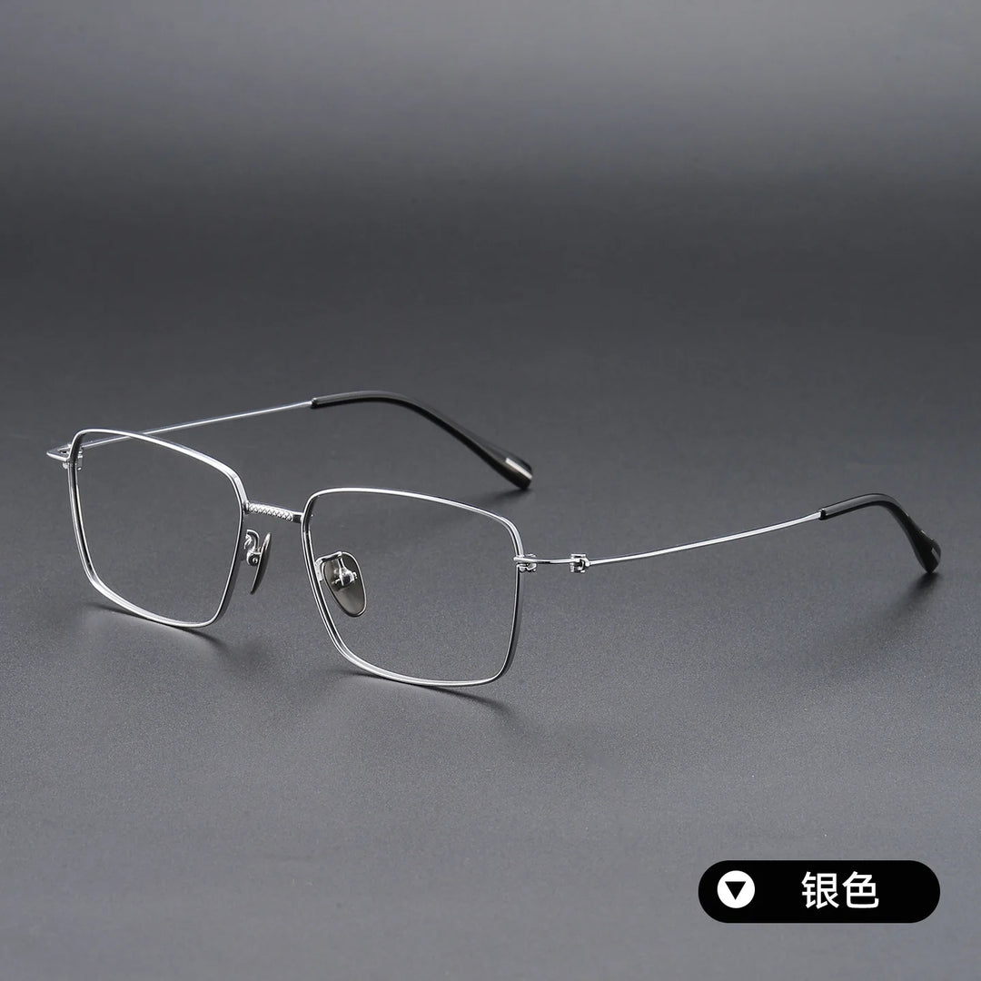 Bclear Unisex Full Rim Square Titanium Eyeglasses SM-80912
