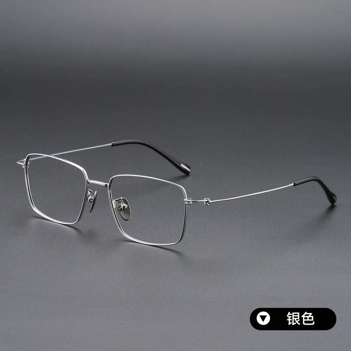 Bclear Unisex Full Rim Square Titanium Eyeglasses SM-80912