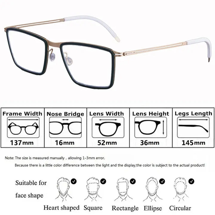 Bobbie 410974 Women’s Screwless Acetate Full Rim Square Titanium Frames — view 2 | Bobbie at FuzWeb