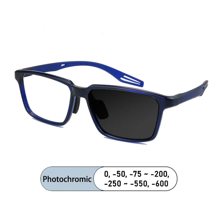 Kocolior Unisex Full Rim Square Tr 90 Photochromic Reading Glasses 725507